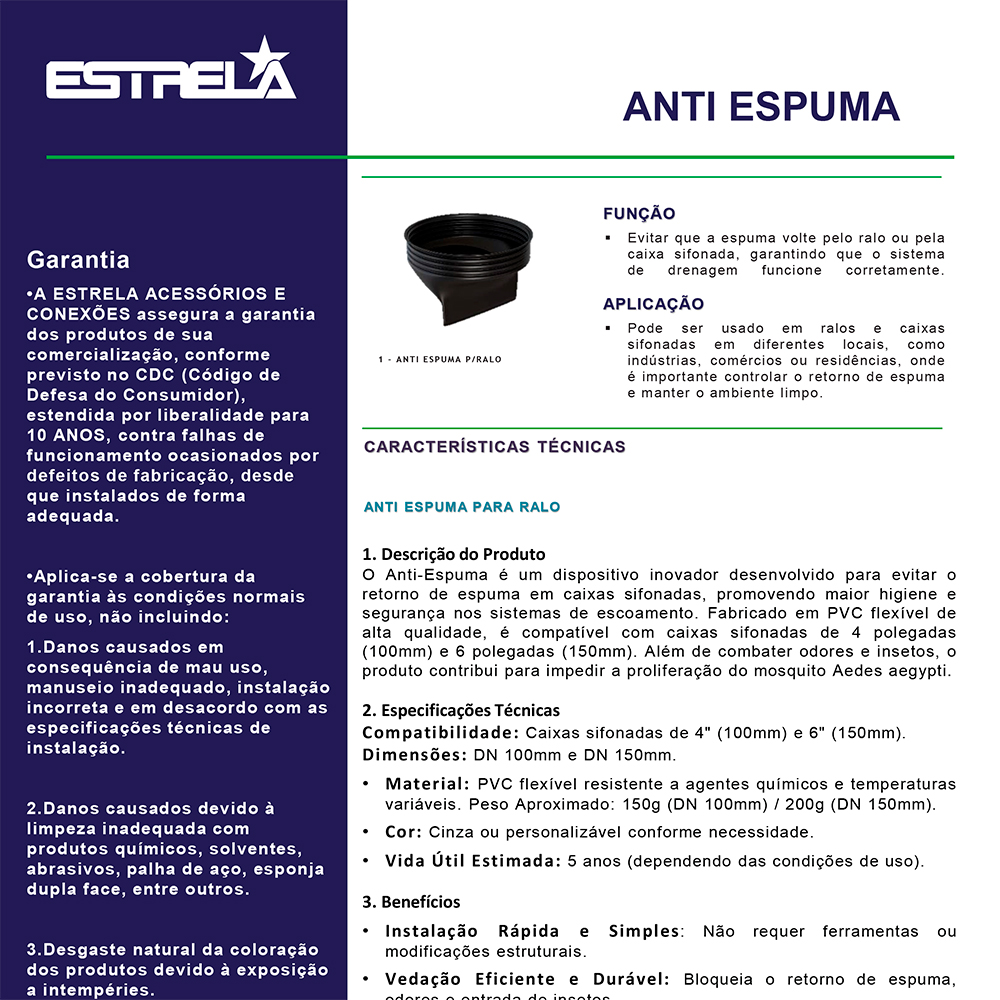 Ficha Técnica - Anti Espuma