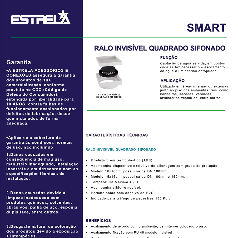 Ficha Técnica - Ralo Smart