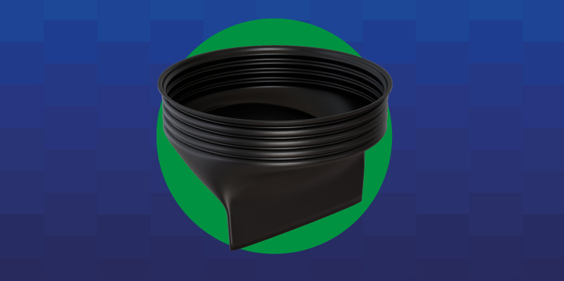 Imagem dos dispositivos anti espuma para ralos da Estrela Acessórios, nas versões DN 100mm e DN 150mm, que também funcionam como barreira contra escorpiões.