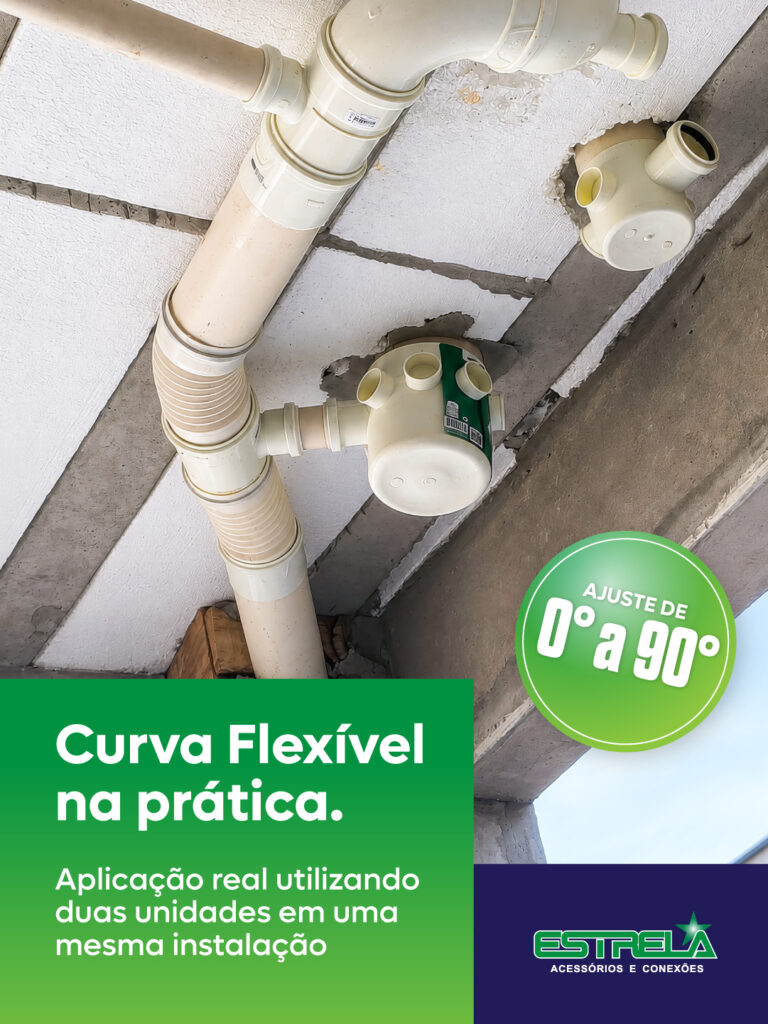 conexão flexível PVC 100 mm