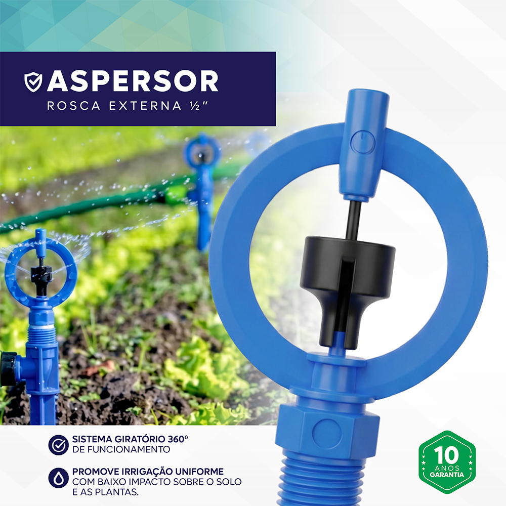 Guia de Aplicação - Aspersor Rosca Externa 1/2
